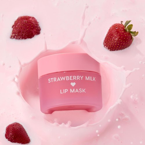 ColourPop Fresh Kiss Lip Mask - Leave-On Moisturizer & Overnight Treatment - Replenishes Dry Lips with Shea Butter & Vitamin E - Strawberry Milk (0.28 oz)