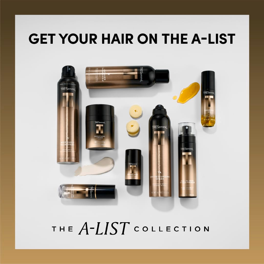 TRESemmé Lacquer Shine Spray - A-LIST Collection for Brilliant Gloss & Humidity Control | 5.3 Oz