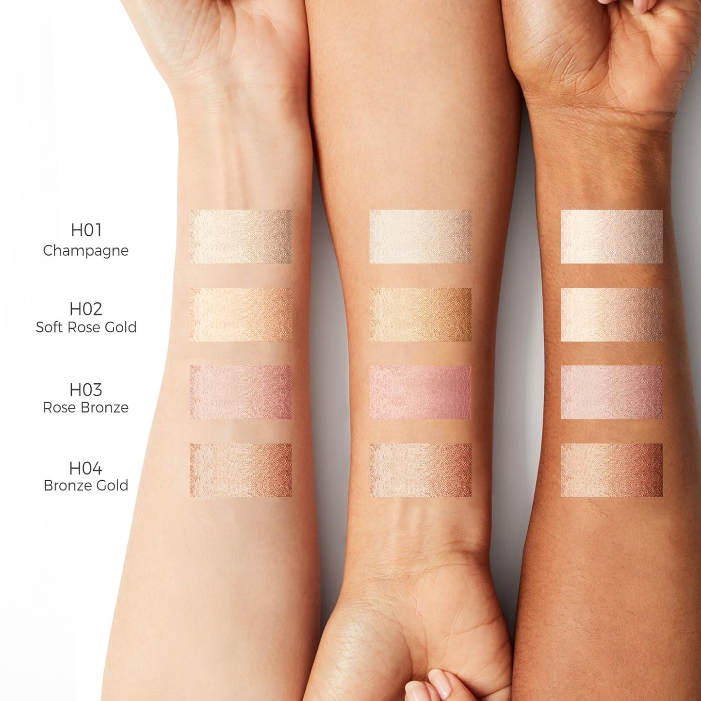 Dewy Highlighter - Radiant Makeup Stick for Face & Body | Buildable Shimmer Glow | Vegan & Cruelty-Free | Rose Bronze Gold 15g/0.53fl. Oz