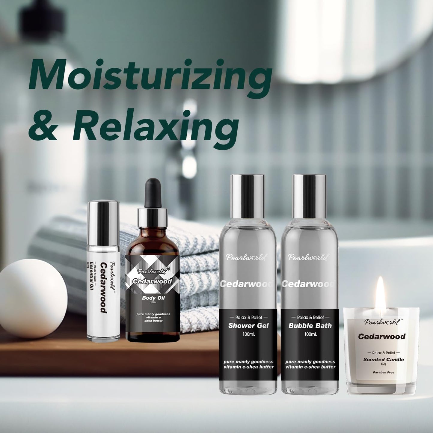 Skiennix Men's Spa Gift Set - Cedarwood Bath & Body Care Kit | 12-Piece Home Spa Essentials for Every Occasion
