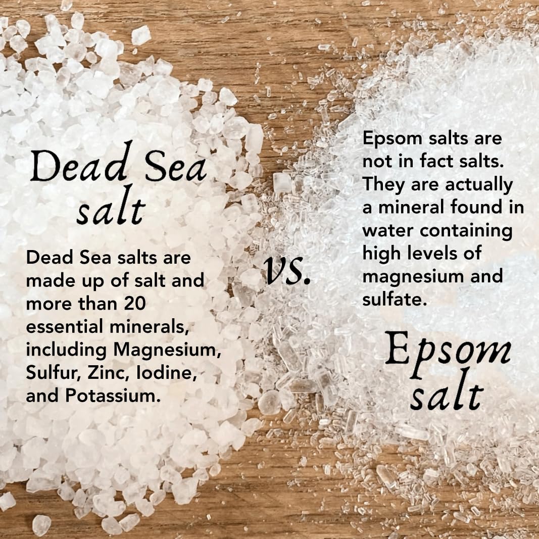 One With Nature 100% Pure Dead Sea Salt, 5Lb - Fine Bath Salts for Soaking, Body Exfoliator, Acne Treatment, 21 Essential Minerals, Fragrance-Free, for Men, Women, Children. Helps Skin Conditions