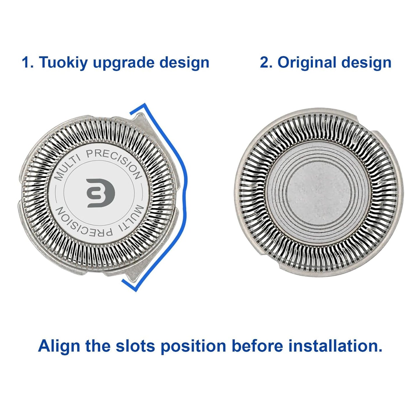 SH30 Replacement Heads Compatible with Philips Norelco Shaver Series 3000, 2000, 1000, SH30 Blades for Philips Norelco Shaver 3900, 3600, 2400