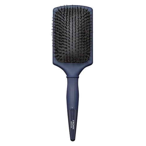 Fromm Professional Intuition Glosser Paddle Brush - Smooth & Glossy Boar Bristle for Healthy Hair, Navy
