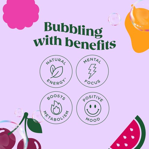 Bloom Nutrition Sparkling Energy Drink - Variety Pack with Natural Caffeine | Zero Sugar, 180mg Caffeine, 12oz (12 Pack)