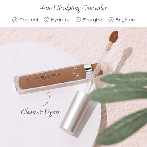 PÜR MINERALS 4-in-1 Sculpting Concealer - Hydrating, Brightening & Plumping Formula for Dark Circles - Medium to Full Coverage