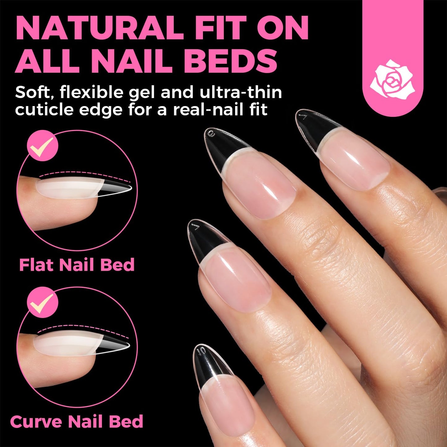 UNA GELLA Gel Nail Glue, Solid Nails Gl ue Gel 40g Lamp Curing Needed Soak Off G LUE Strong Nail G LUE G el for Acrylic Fake Nails Tips Extension Press On Nails for Gelly Tips