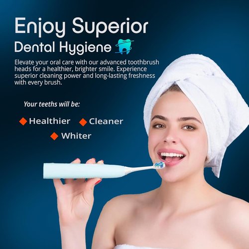 Philip Sonicare Replacement Toothbrush Heads - Pack of 8 Soft Dupont Bristles for Deep Cleaning & Gum Care