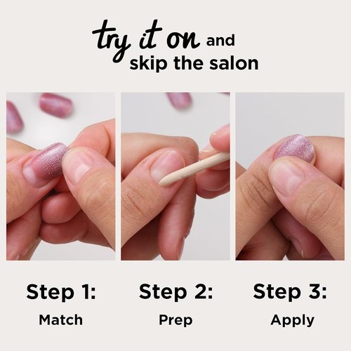 Sally Hansen Press-On Nails - Coffin Shape, Easy Application, Non-Damaging | 30 Nails & Accessories | HYP-Nautical