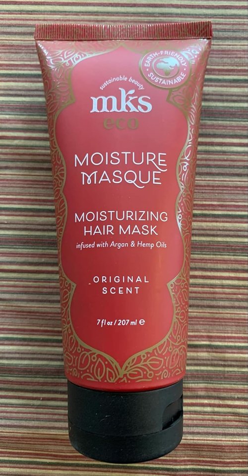 Earthly Body MKS Eco Moisture Masque - Hydrating Hair Mask with Argan & Hemp Oil | 7 oz - Revitalizes Dry Hair
