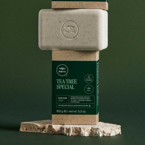Regine Switzerland Tea Tree Body Bar Soap - Deep Cleans & Exfoliates for All Skin Types