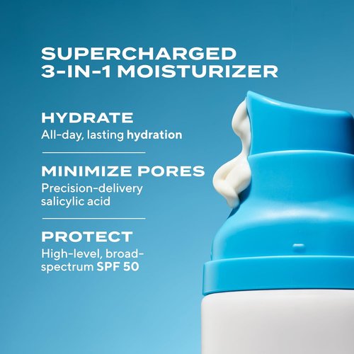 Murad Superactive Mattifying Oil & Pore Control Moisturizer SPF 50 | Shine-Free Hydration & Pore Minimization - 1.7 Fl Oz