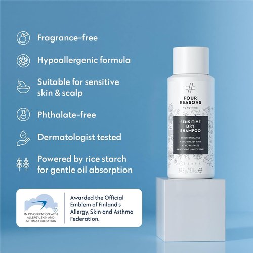 No Nothing Volumizing Dry Shampoo - Travel Size, Fragrance-Free & Talc-Free | Hypoallergenic & Vegan 100ml