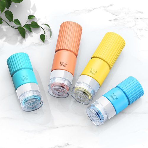 18 Pack Travel Bottles for Toiletries,TSA Approved Silicone Travel Bottle Set Containers jar for Toiletries, Leak Proof Refillable Liqus Shampoo and Conditioner Travel Essentials Toiletry Bottles
