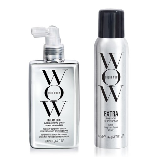 COLOR WOW Best Glass Hair Duo, EVER!- Achieve TikTok's most viral hair trend with our award-winning DREAM COAT and EXTRA MYSTICAL SHINE SPRAY for mirror-like shiny hair