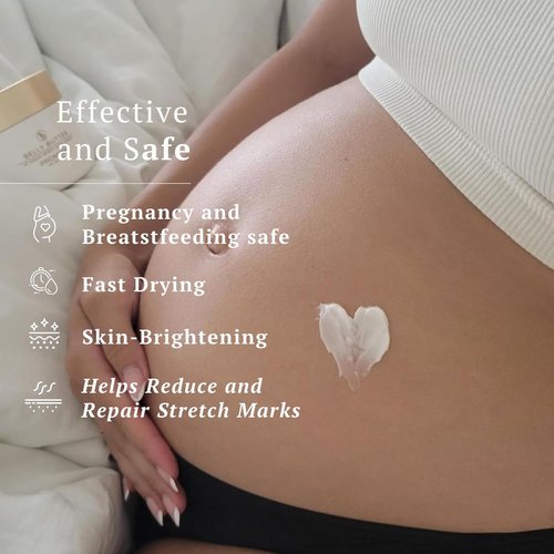 Promise Belly Butter - Stretch Mark Prevention Cream for Pregnancy | Deeply Hydrating Vegan Formula with Vitamin C & Shea Butter, 6 oz