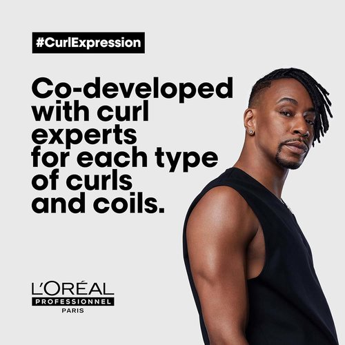 L'Oréal Professionnel Paris Curl Expression Mask - Moisturizes & Pre-Detangles Curly Hair, Paraben-Free