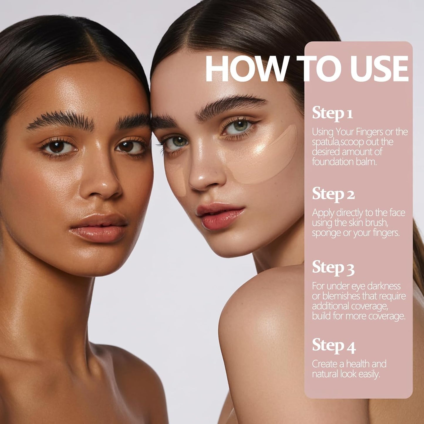 Skiennix 4-in-1 Color Changing Foundation - SPF 50 Adaptive Makeup Base for Perfect Skin Tone Match (#2 Neutral)