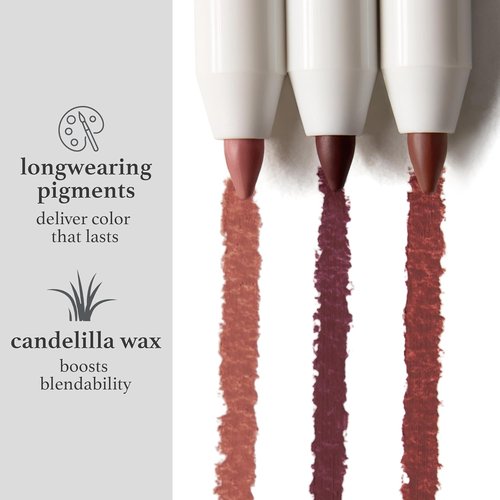 Julep Retractable Creamy Lip Liner - Long-Lasting Antique Rose Shade for Perfect Definition