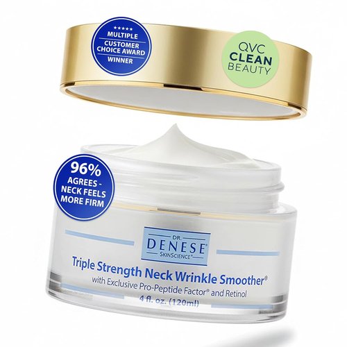 Dr. Denese Triple Strength Neck Wrinkle Smoother 4 oz | Firming Cream with Peptides & Retinol for Hydration