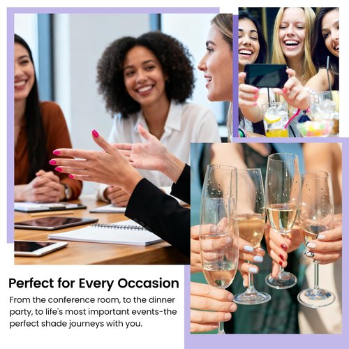 Phoenixy Gel Nail Polish Kit with UV Light, 66Pcs Gel Nail Kit 50 Vibrant Colors for All Seasons & Occasions 5Pcs Base & Top Coat DIY Manicure Set for Home Use Gifts for Women and Teen Girls
