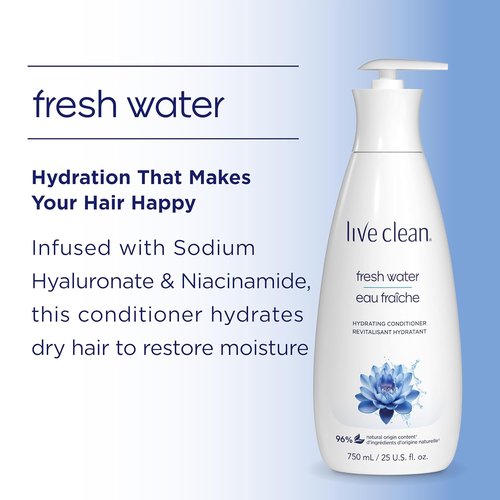 Live Clean Freshwater Conditioner - Nourishing Formula for Healthy Hair | 750 ML
