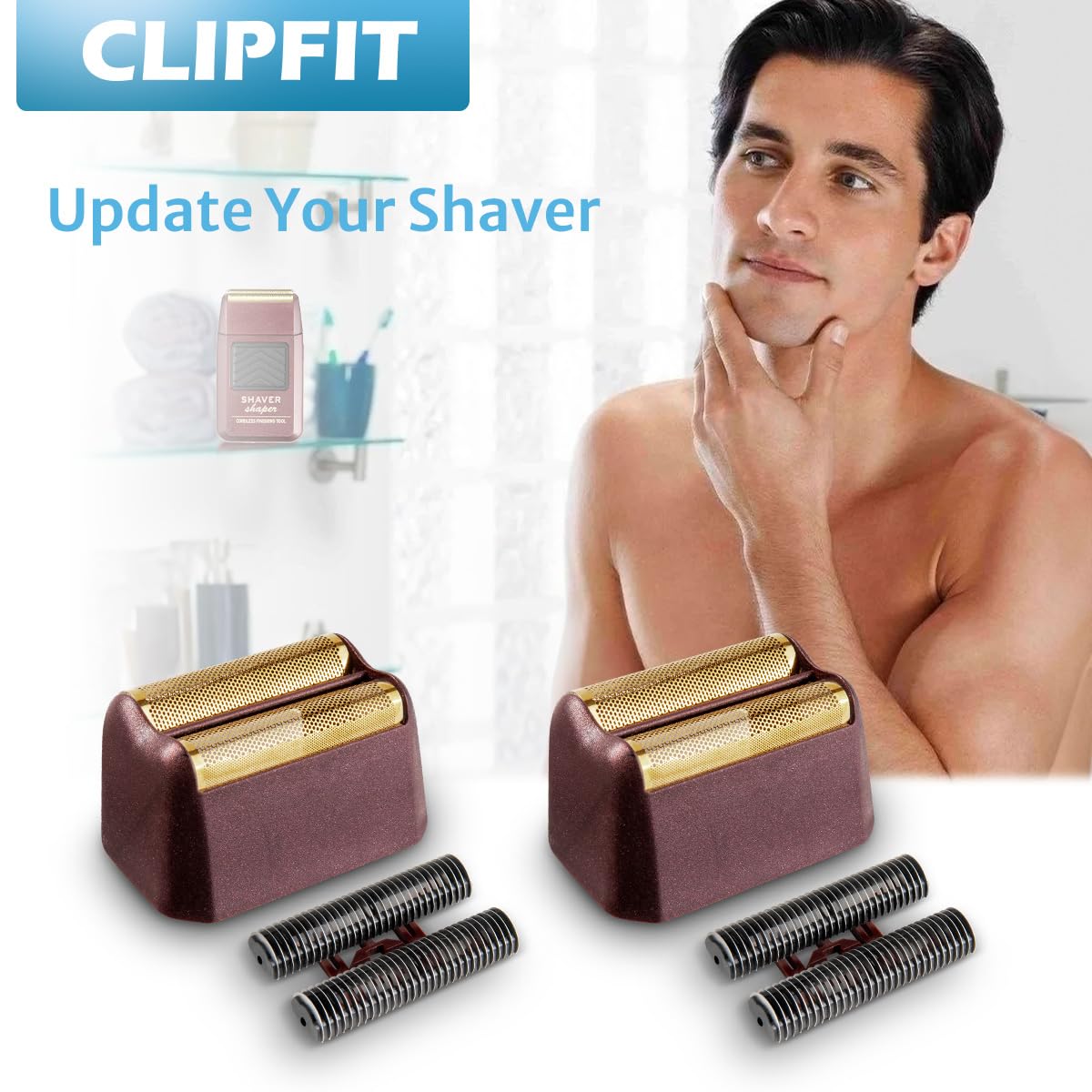 Wahl 5Star Shaper Foil Shaver Replacement Foil - 2-Pack, Red | Precision Cutting Performance