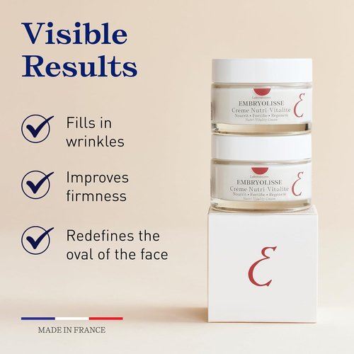 Embryolisse Firming-Lifting Face Moisturizer - Advanced Anti-Aging Cream With Hyaluronic Acid | 1.69 Fl Oz