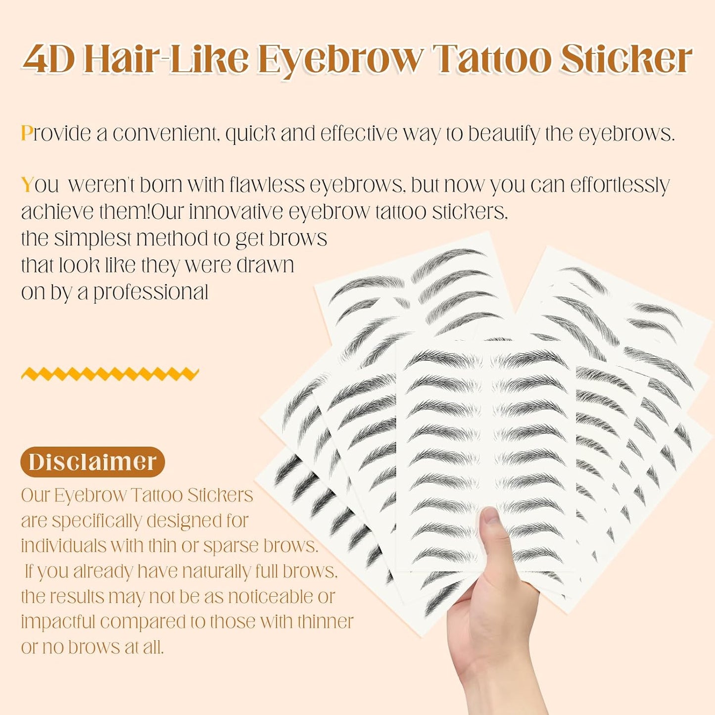 20 Sheets 200 Pairs Eyebrow Tattoo4446