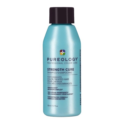 Pureology Strength Cure Shampoo - Strengthens Damaged Hair, Prevents Breakage & Seals Split Ends, Vegan & Sulfate-Free