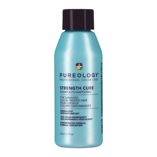 Pureology Strength Cure Shampoo - For Damaged or Color Treated Hair, Hair Strengthening & Prevents Breakage, Seals Split Ends, Vegan & Sulfate-Free