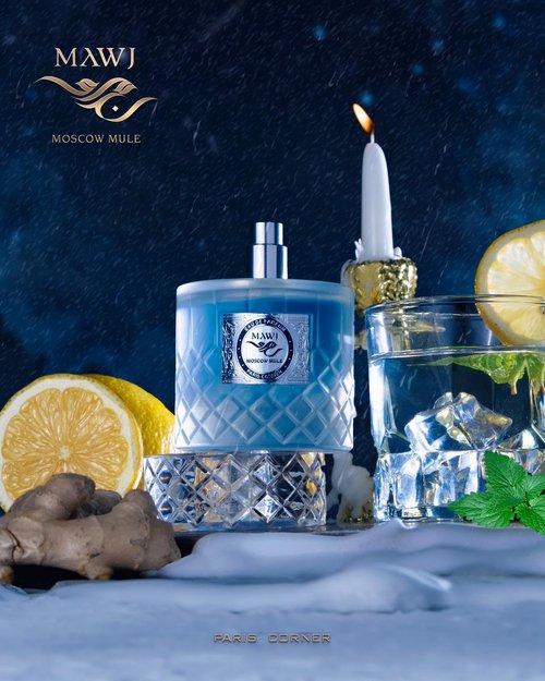 Paris Corner | Mawj Moscow Mule EDP 3.4 Fl Oz | A Unisex Eau de Parfum | Lemon & Bergamot Perfume | Blending Citrus and Herbaceous Notes | Crafted for the Modern Individual