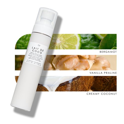 Le Monde Gourmand Lait de Coco Fresh Mist - 3.4 fl oz (100 ml) - Coconut, Bergamot, Warm Notes