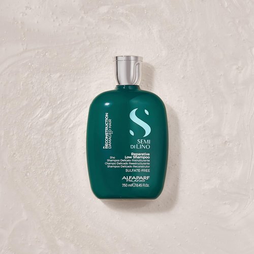 Alfaparf Milano Semi Di Lino Reconstruction Gift Set | Sulfate-Free Shampoo, Mask & Anti-Breakage Spray for Damaged Hair - Intense Repair & Shine
