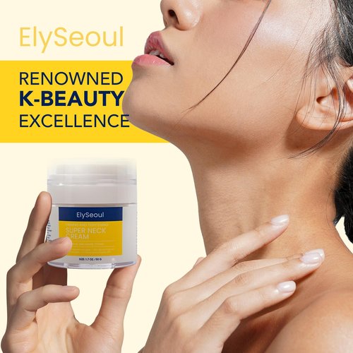 ElySeoul Neck Cream - Firming & Tightening Anti-Aging Treatment for Crepey Skin & Wrinkles