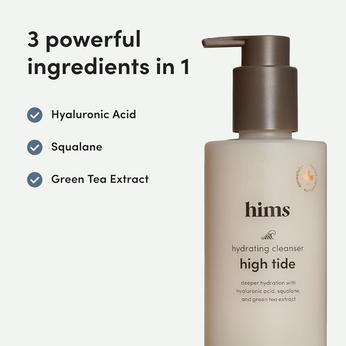 Hims High Tide Hydrating Daily Cleanser - Moisturizing Facial Cleanser with Hyaluronic Acid & Squalane - 6.8 Fl Oz