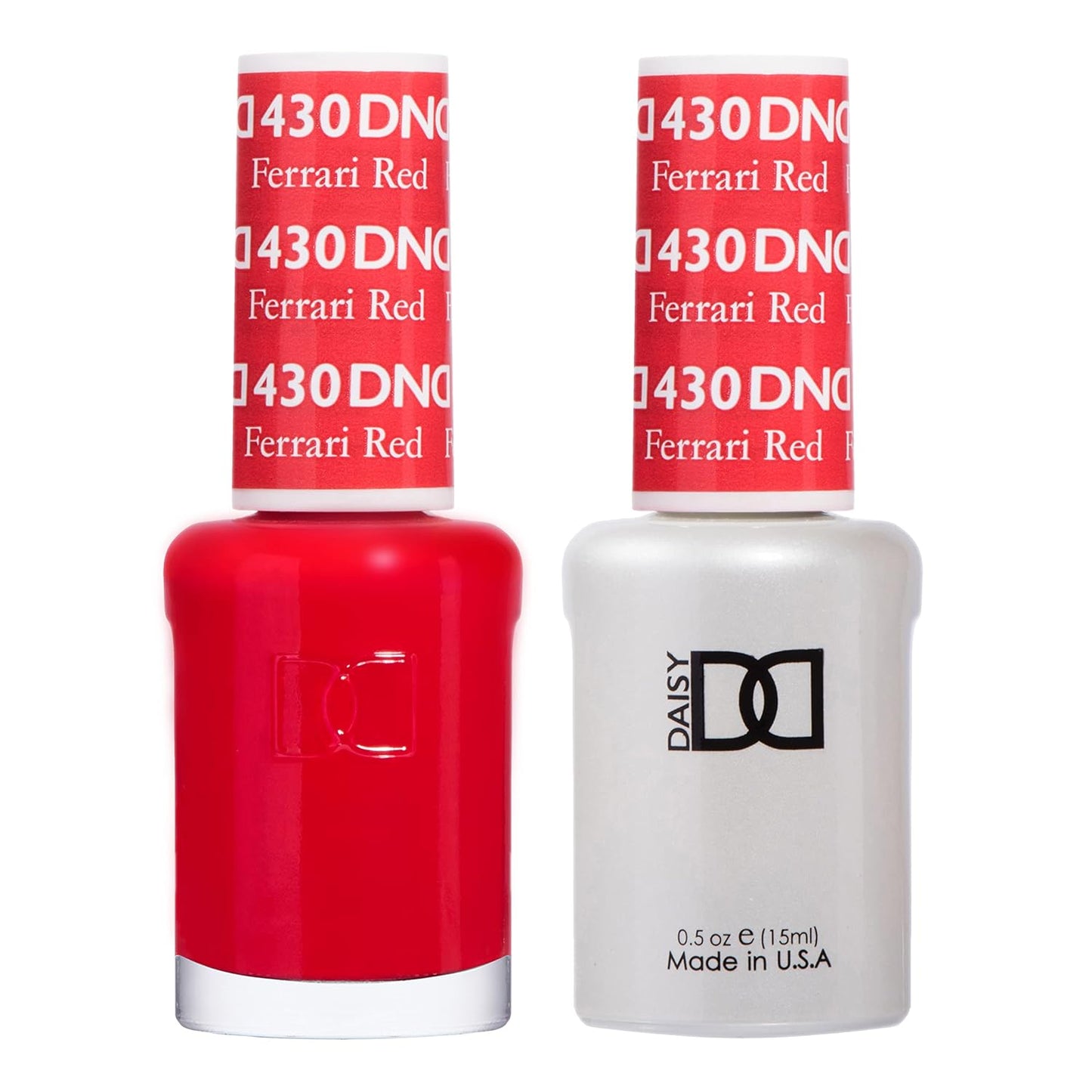 DND Gel Polish Set - Red Collection | UV/LED Gel & Air Dry Nail Lacquer Duo, 0.5 Fl Oz Each