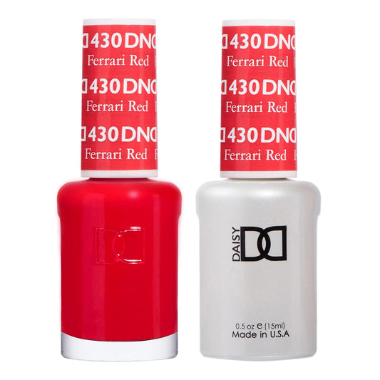 DND Gel Polish Set - Red Collection | UV/LED Gel & Air Dry Nail Lacquer Duo, 0.5 Fl Oz Each