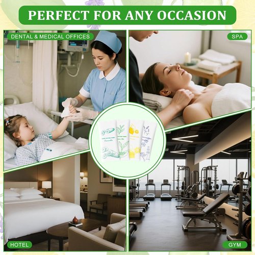 Moist Cotton Towels - Individually Wrapped Refreshing Towelettes | 100 Count in Lavender, Green Tea, Lemon & Cucumber