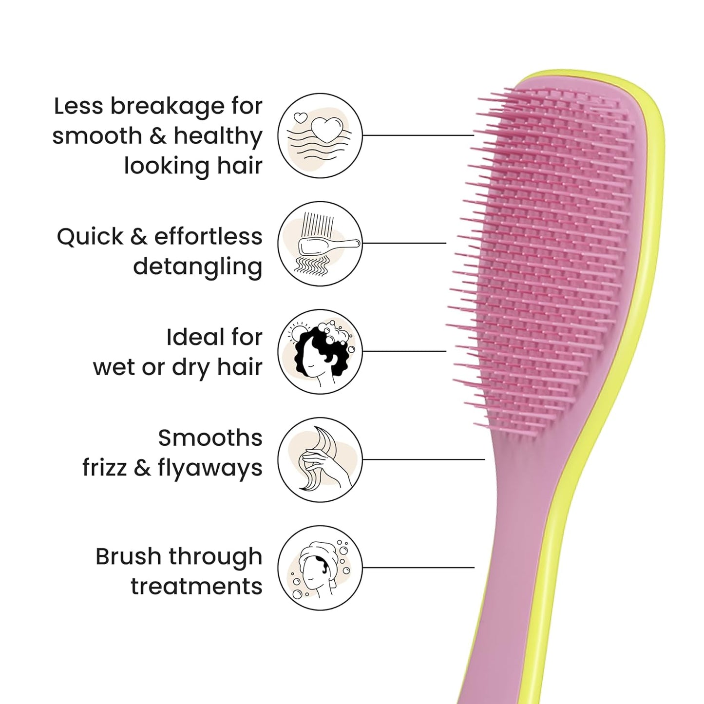 Tangle Teezer Ultimate Hair Detangler - Effortless Styling for All Hair Types