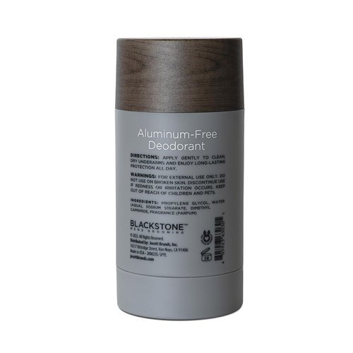 Blackstone Men's Grooming Deodorant - Aluminum-Free, Long-Lasting Sandalwood Scent (2.82 oz)