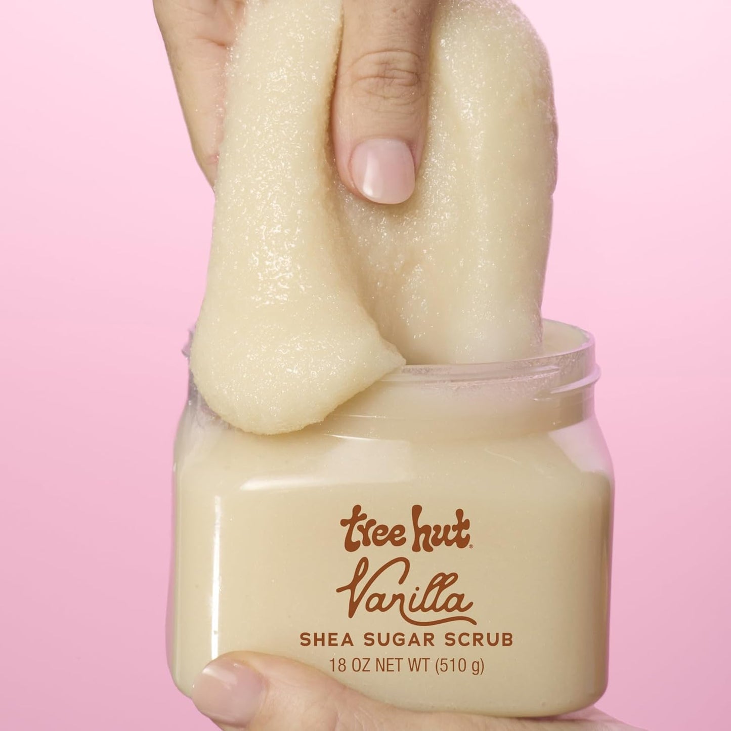 Tree Hut Vanilla Shea Sugar Scrub - Exfoliating & Hydrating Body Scrub with Shea Butter | 18 oz, Vegan, All Skin Types