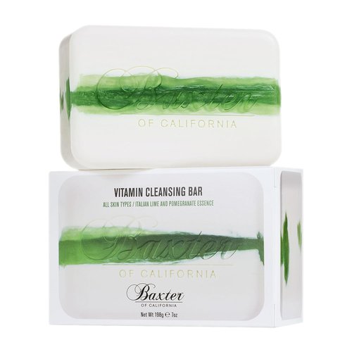 Baxter of California Vitamin Cleansing Bar - Italian Lime & Pomegranate Essence | 7 Oz for All Skin Types