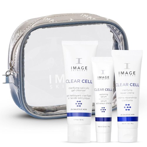 IMAGE Skincare Clear Cell - 3-Step Introductory Regimen Set for Clear Pores & Healthy Skin | 3.2 Ounce