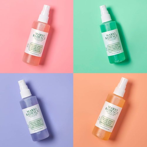 Mario Badescu Facial Spray Collection - Hydrating Face Mist with Rose Water, Cucumber & Lavender | Multi-Purpose for All Skin Types