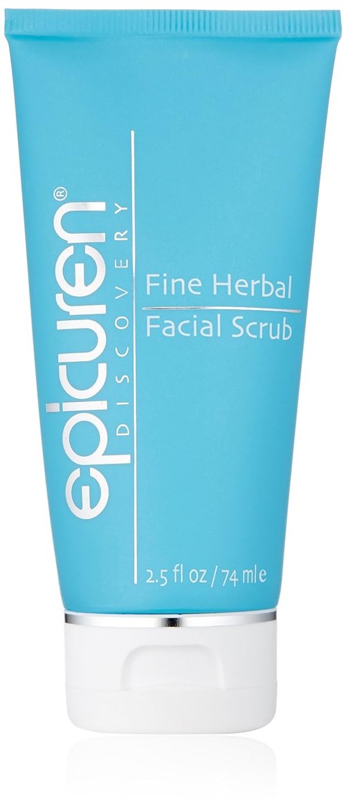 Epicuren Discovery Facial Scrub - Fine Herbal Apricot Exfoliator | 2.5 Fl Oz for Radiant Skin