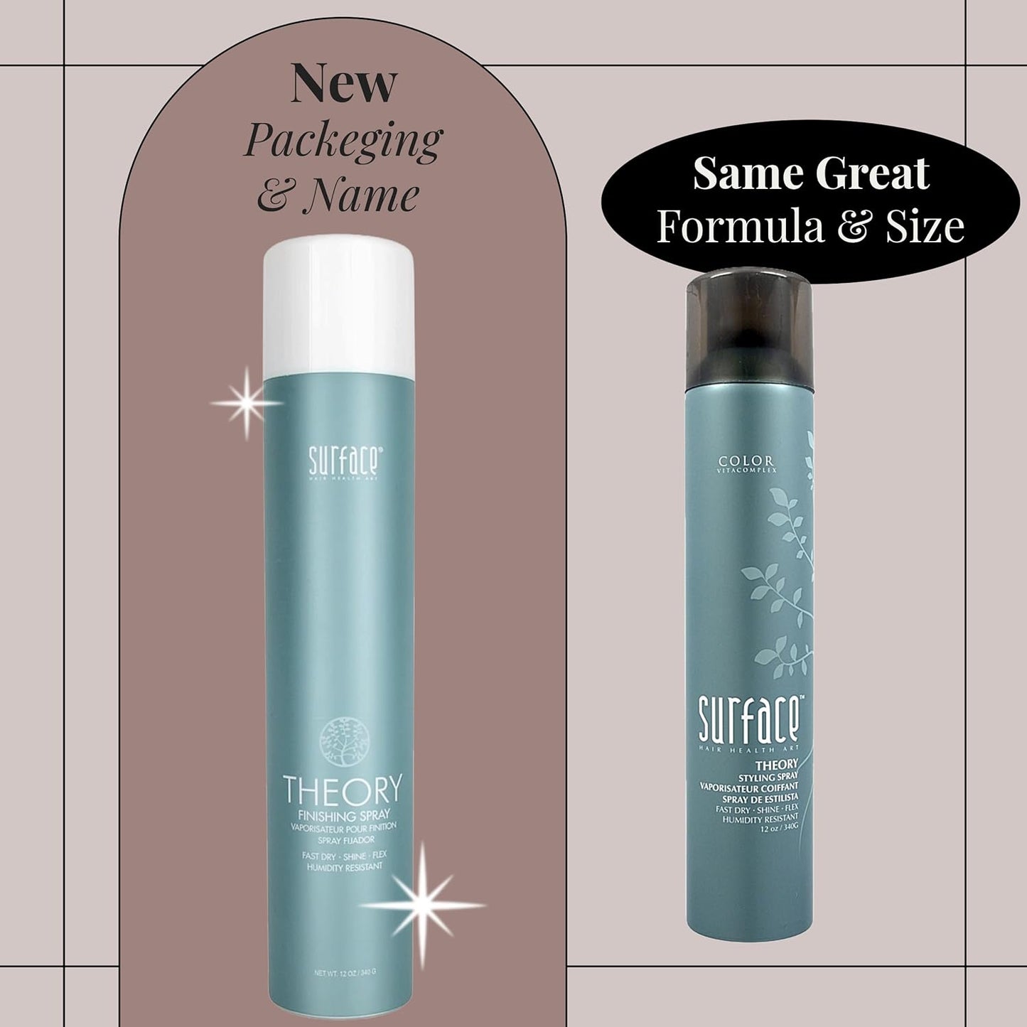 Surface Hair Theory Styling Spray - Fast-Drying Flexible Finish with Medium Hold | 8 oz