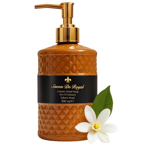 Eden's Pearl Luxury Liquid Hand Soap - Jasmine Scent, Moisturizing Vegan Formula, 16.9 Fl Oz