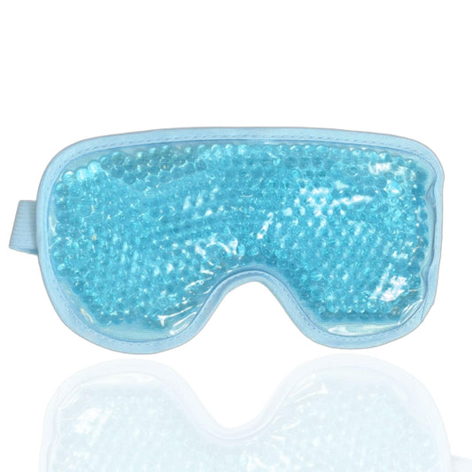 Cooling Gel Bead Eye Mask - Reusable Eye Mask with Cooling Gel for Puffiness, Migraines, Headaches & Post-Surgery Relief - Cold Eye Mask for Puffy Eyes & Relaxation (Light Blue)