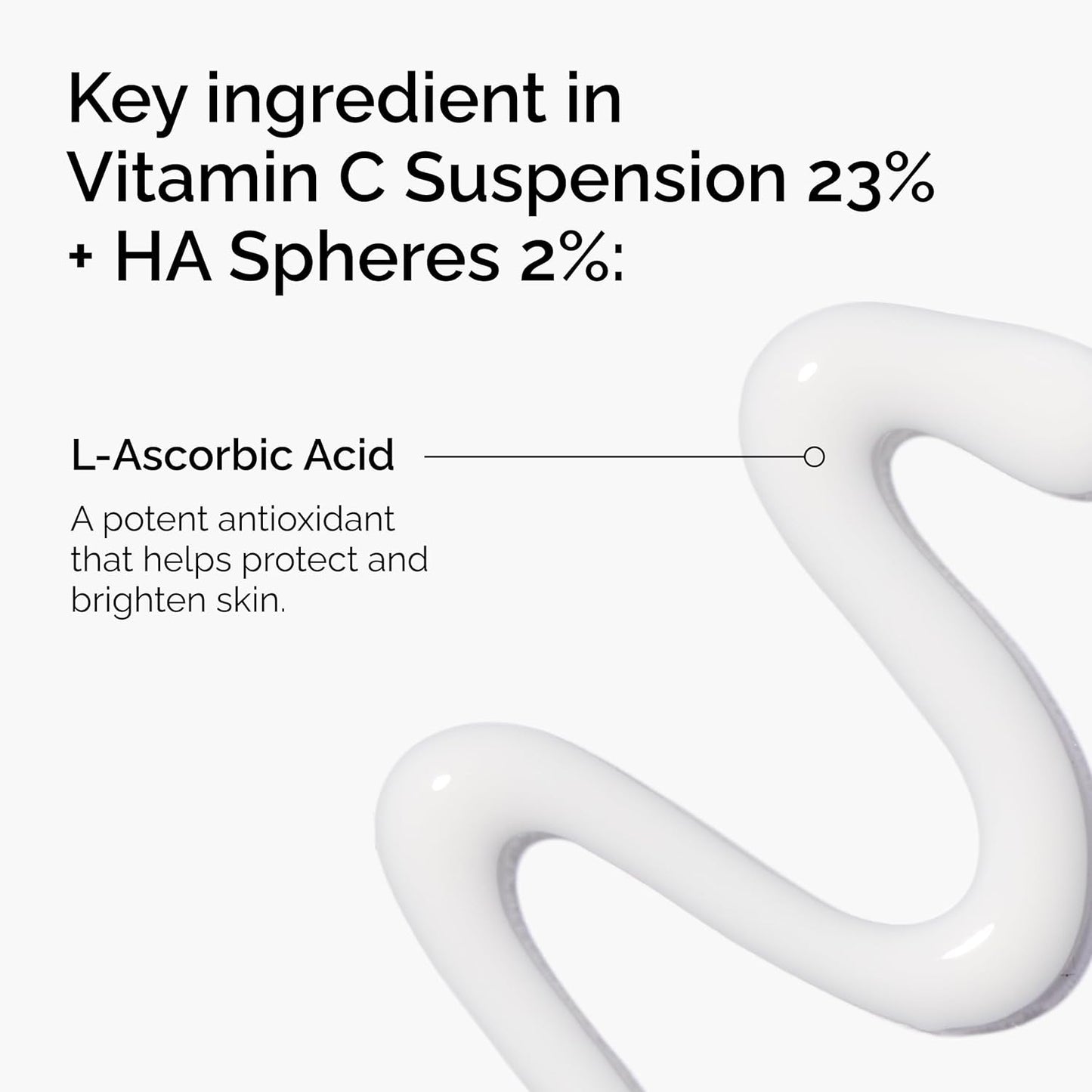 The Ordinary Vitamin C Serum - 23% Pure L-Ascorbic Acid + 2% Hyaluronic Acid Spheres
