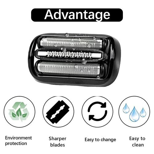 Braun 53B-Series Replacement Head - Compatible Foil & Cutter for Series 5 & 6 Electric Shavers